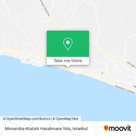 Mimaroba-Atatürk Havalimaniı Yolu map