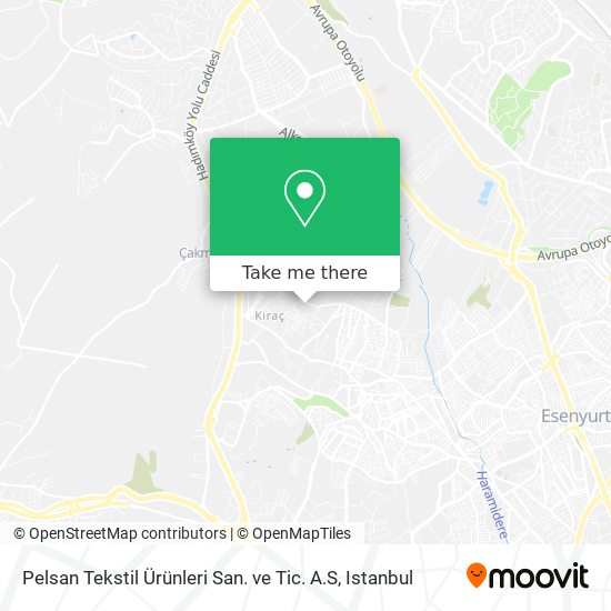 Pelsan Tekstil Ürünleri San. ve Tic. A.S map