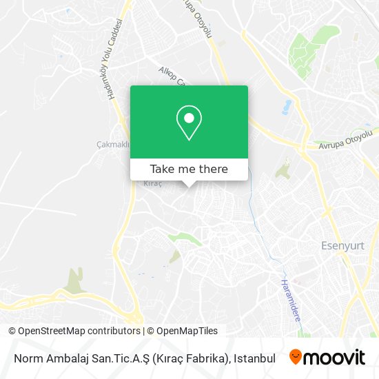 Norm Ambalaj San.Tic.A.Ş (Kıraç Fabrika) map