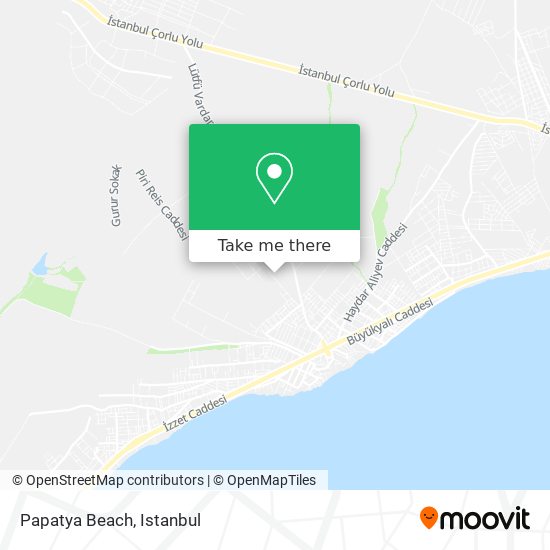 Papatya Beach map