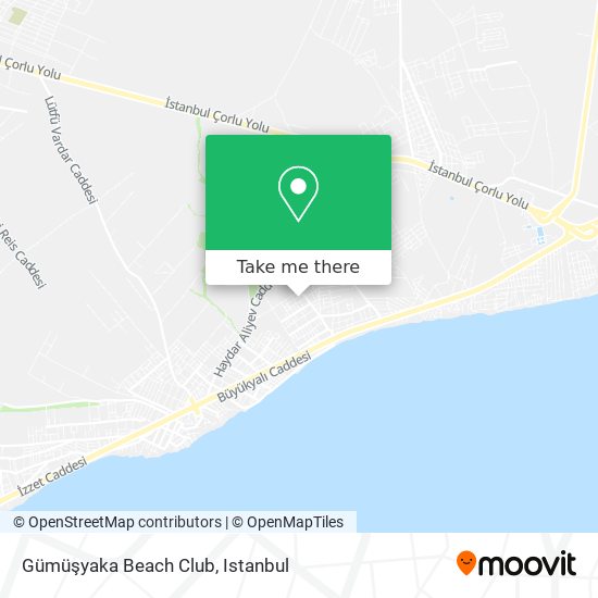 Gümüşyaka Beach Club map