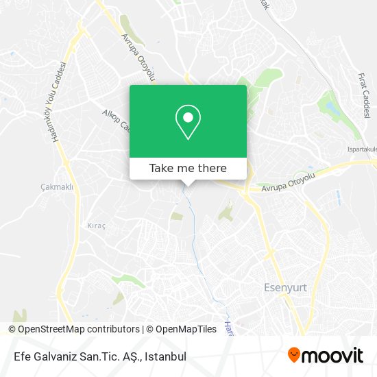 Efe Galvaniz San.Tic. AŞ. map
