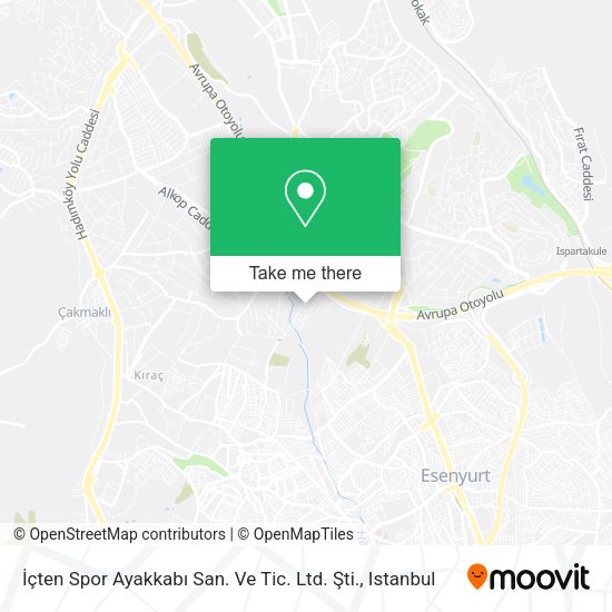 İçten Spor Ayakkabı San. Ve Tic. Ltd. Şti. map