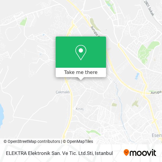 ELEKTRA Elektronik San. Ve Tic. Ltd.Sti map