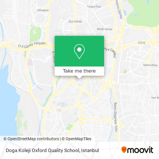 Doga Koleji Oxford Quality School map