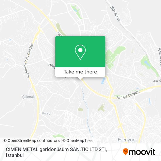 CÌMEN METAL geridönüsüm SAN.TIC.LTD.STI map
