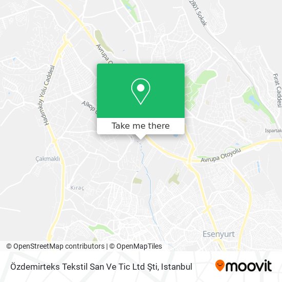 Özdemirteks Tekstil San Ve Tic Ltd Şti map