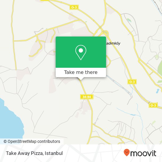 Take Away Pizza map