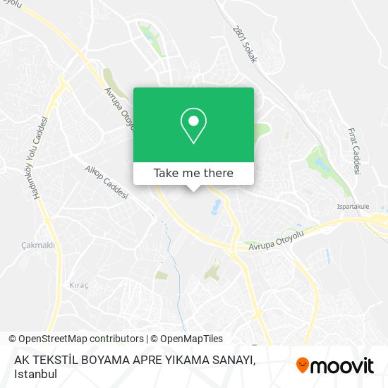 AK TEKSTİL BOYAMA APRE YIKAMA SANAYI map