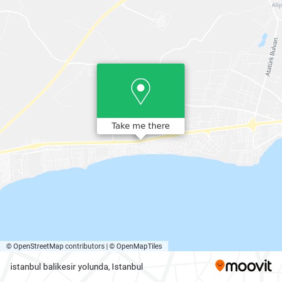 istanbul balikesir yolunda map
