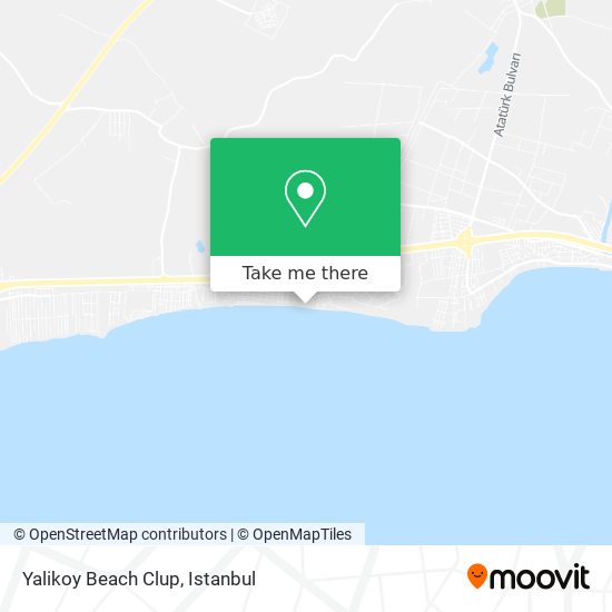 Yalikoy Beach Clup map