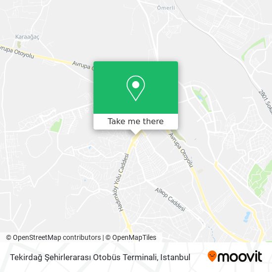 Tekirdağ Şehirlerarası Otobüs Terminali map