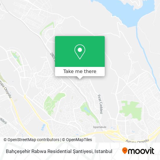 Bahçeşehir Rabwa Residential Şantiyesi map