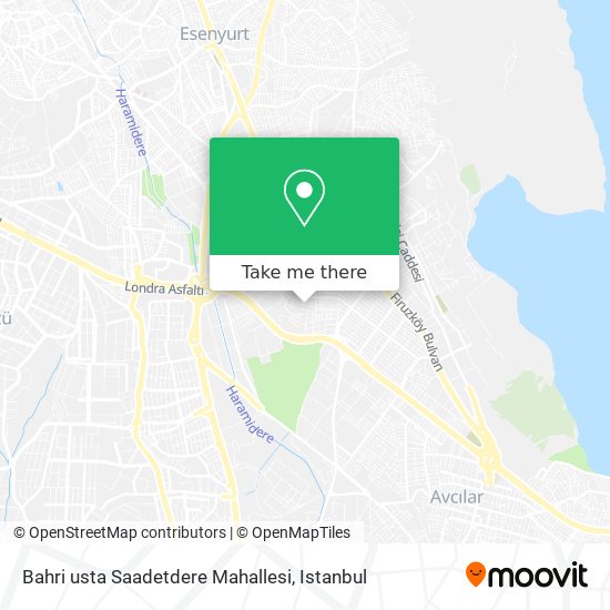 Bahri usta Saadetdere Mahallesi map