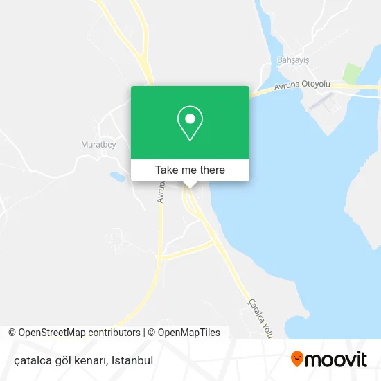 çatalca göl kenarı map