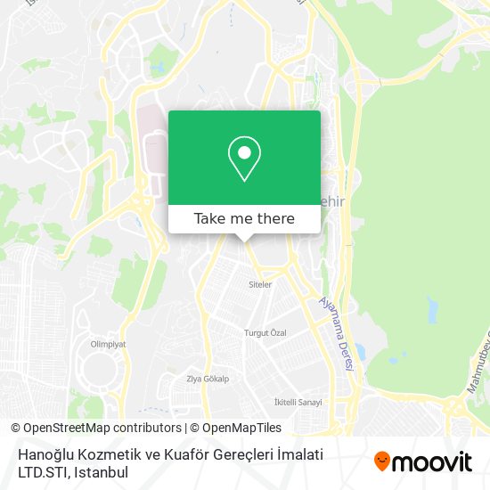 Hanoğlu Kozmetik ve Kuaför Gereçleri İmalati LTD.STI map