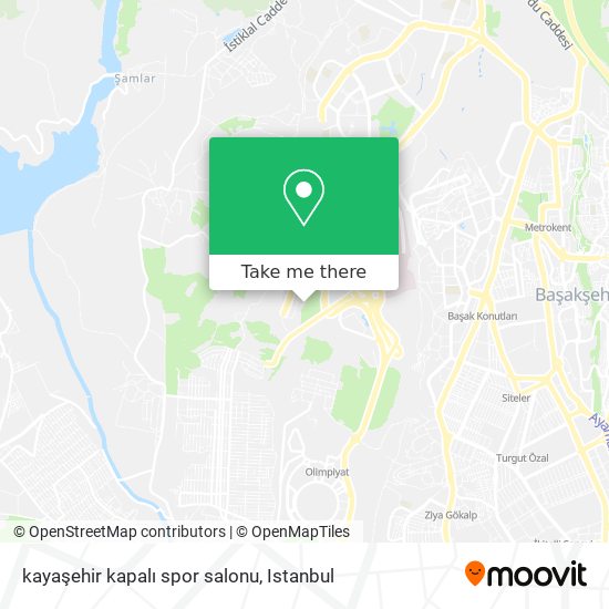kayaşehir kapalı spor salonu map