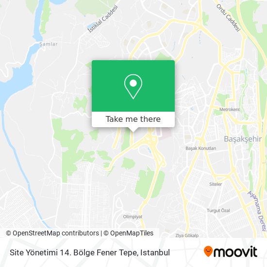 Site Yönetimi 14. Bölge Fener Tepe map