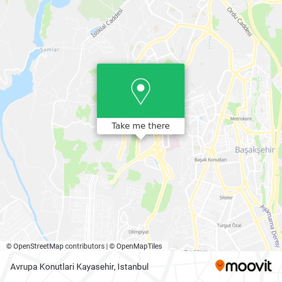 Avrupa Konutlari Kayasehir map