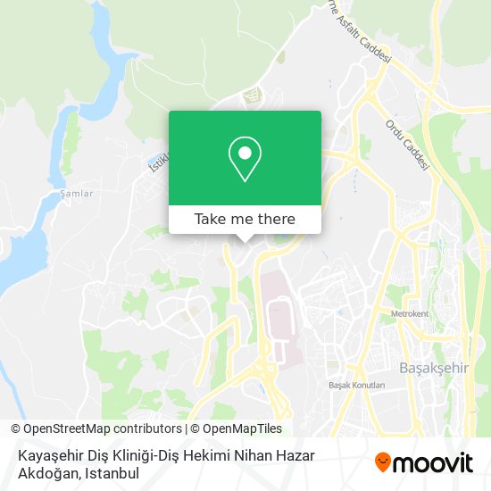 Kayaşehir Diş Kliniği-Diş Hekimi Nihan Hazar Akdoğan map