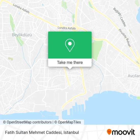 Fatih Sultan Mehmet Caddesi map