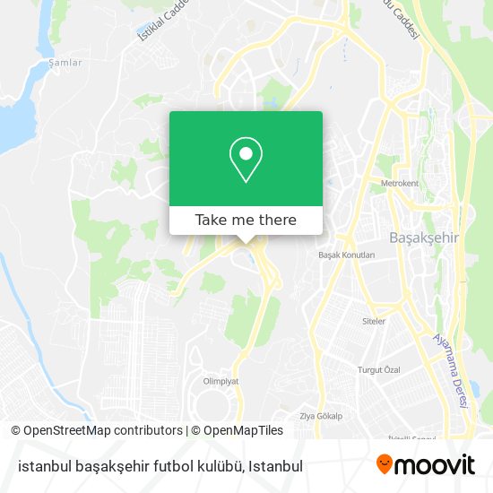 istanbul başakşehir futbol kulübü map