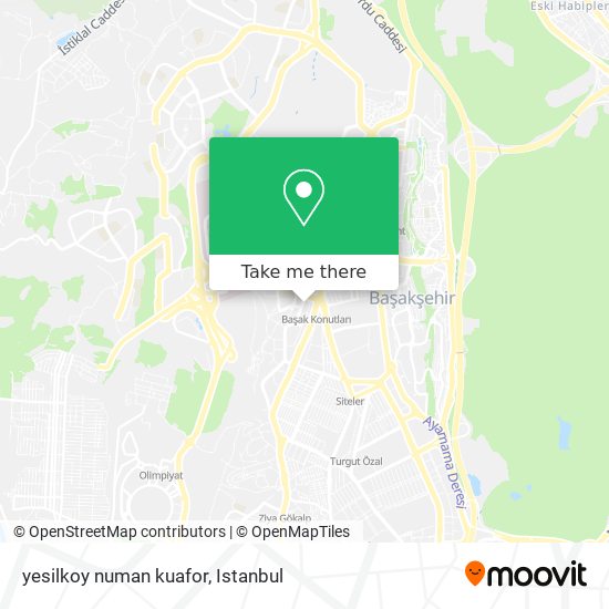 yesilkoy numan kuafor map