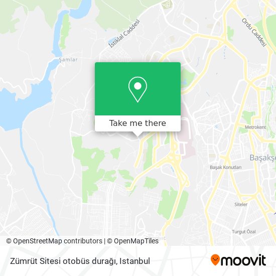 Zümrüt Sitesi otobüs durağı map