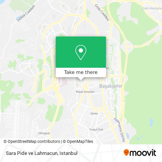 Sara Pide ve Lahmacun map
