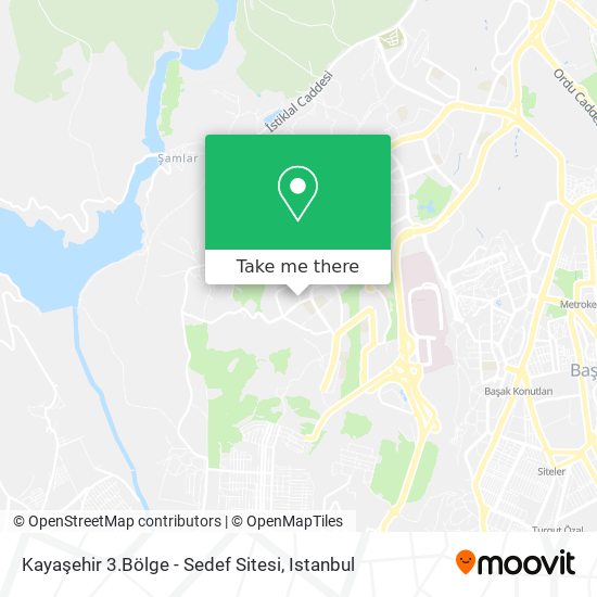 Kayaşehir 3.Bölge - Sedef Sitesi map