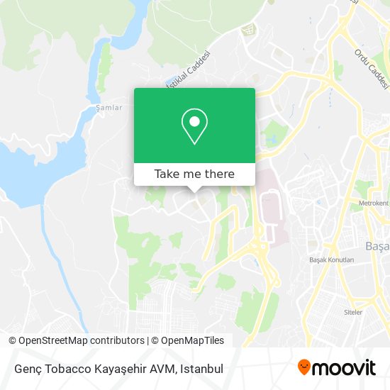 Genç Tobacco Kayaşehir AVM map