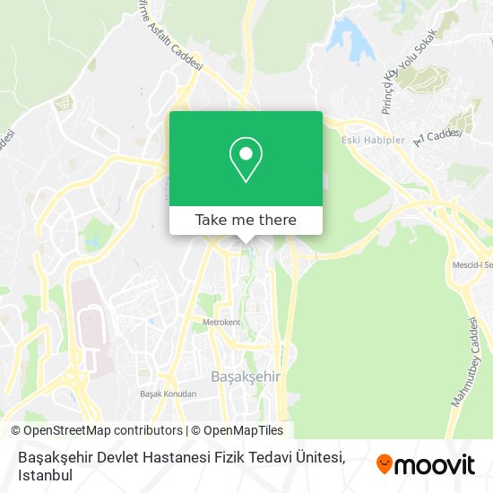 Başakşehir Devlet Hastanesi Fizik Tedavi Ünitesi map