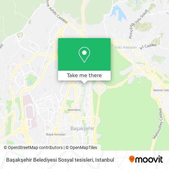 Başakşehir Belediyesi Sosyal tesisleri map