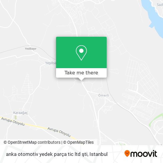 anka otomotiv yedek parça tic ltd şti map