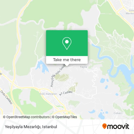 Yeşilyayla Mezarlığı map