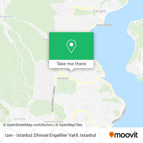 Izev - Istanbul Zihinsel Engelliler Vakfi map