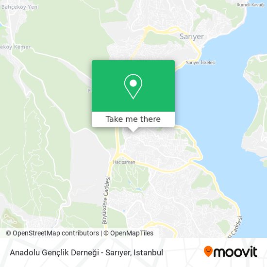 Anadolu Gençlik Derneği - Sarıyer map