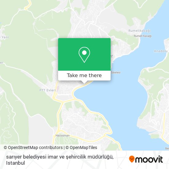 sarıyer belediyesi imar ve şehircilik müdürlüğü map