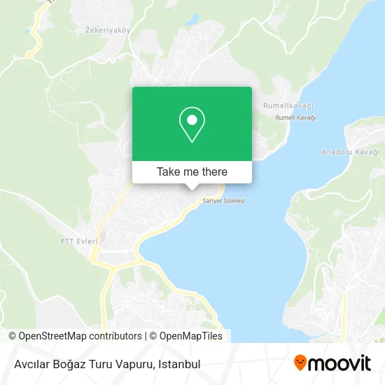 Avcılar Boğaz Turu Vapuru map