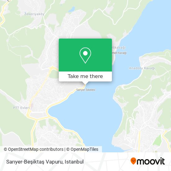 Sarıyer-Beşiktaş Vapuru map