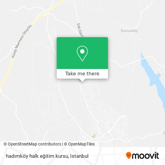 hadımköy halk eğitim kursu map