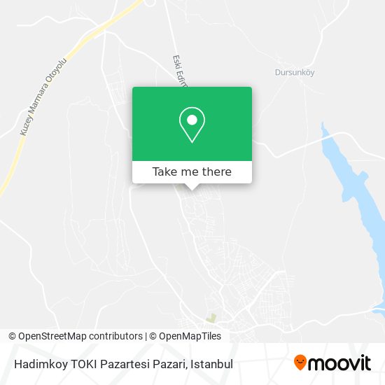 Hadimkoy TOKI Pazartesi Pazari map