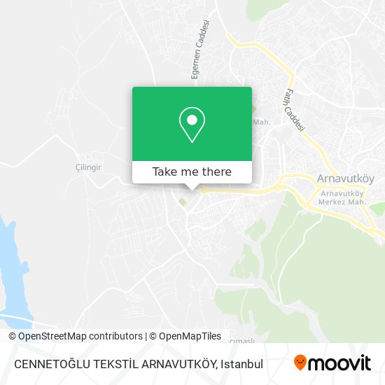 CENNETOĞLU TEKSTİL ARNAVUTKÖY map