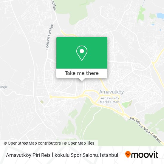 Arnavutköy Piri Reis İlkokulu Spor Salonu map