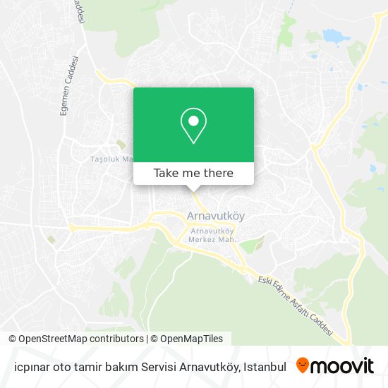 icpınar oto tamir bakım Servisi Arnavutköy map