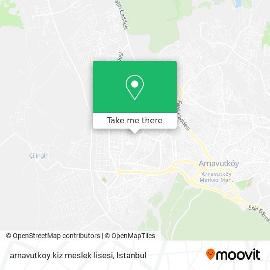 arnavutkoy kiz meslek lisesi map