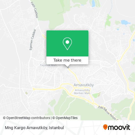 Mng Kargo Arnavutköy map