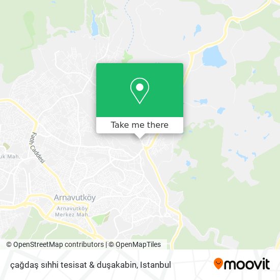 çağdaş sıhhi tesisat & duşakabin map