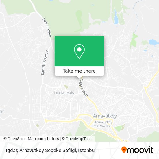 İgdaş Arnavutköy Şebeke Şefliği map