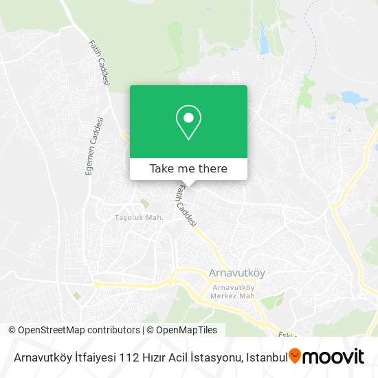 Arnavutköy İtfaiyesi 112 Hızır Acil İstasyonu map